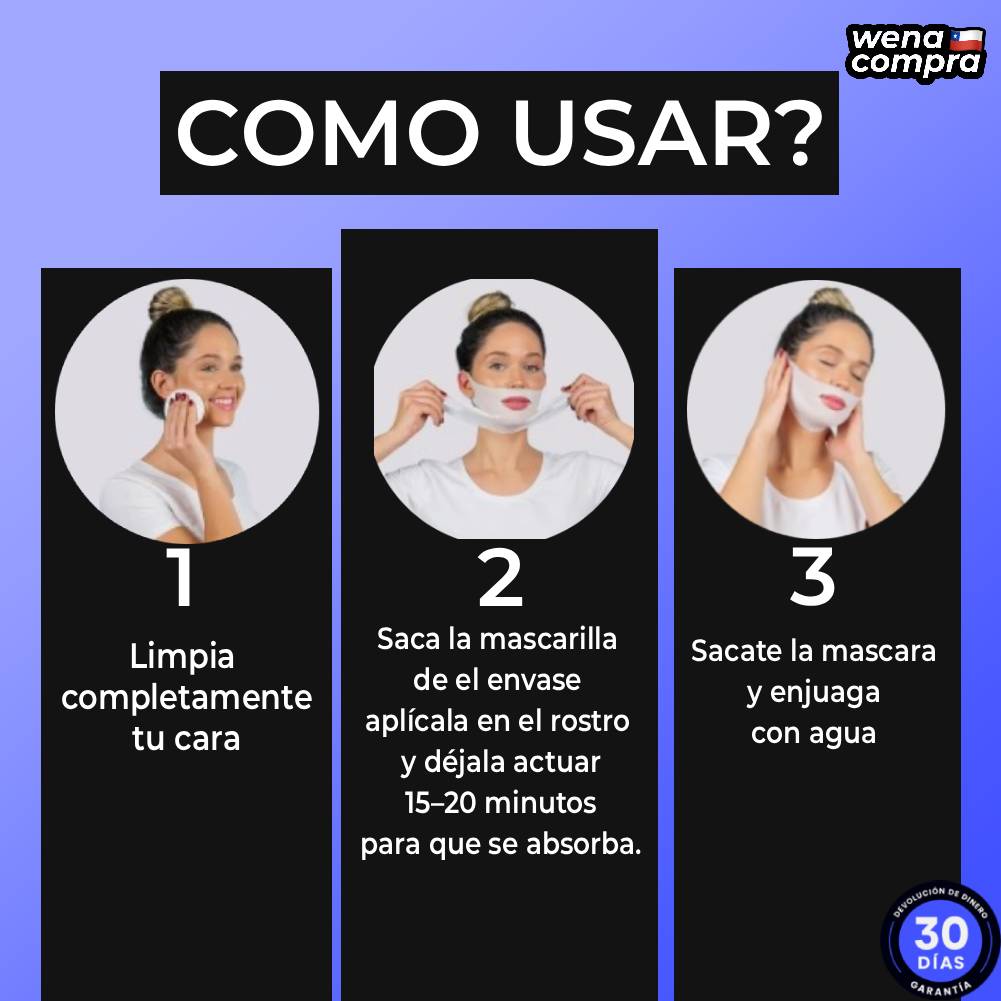 Mascarilla Lifting Facial — Reductora de Papada